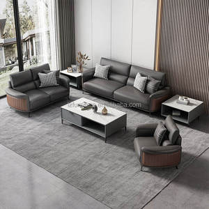 Canapé de bureau modulaire en cuir de luxe moderne de haute qualité, style mi-siècle, pour la décoration complète de la maison - Collection Love Zone Furniture - Product Image 4