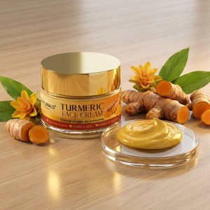 <span class=keywords><strong>Crème</strong></span> pour le visage au curcuma biologique pour femmes, <span class=keywords><strong>crème</strong></span> hydratante pure réparatrice <span class=keywords><strong>apaisante</strong></span> anti-acné, <span class=keywords><strong>crème</strong></span> de jour et de nuit pour les peaux sensibles sujettes à l'acné - Product Image 2