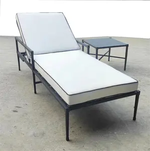 luxury outdoor all weather outdoor sun lounges for swimming pool sun bed with coffee table set for beach lounge bed for hotel