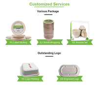 Contenants alimentaires compostables à emporter avec couvercles, bols et assiettes en papier jetables pour soupes et salades, résistants et compatibles micro-ondes