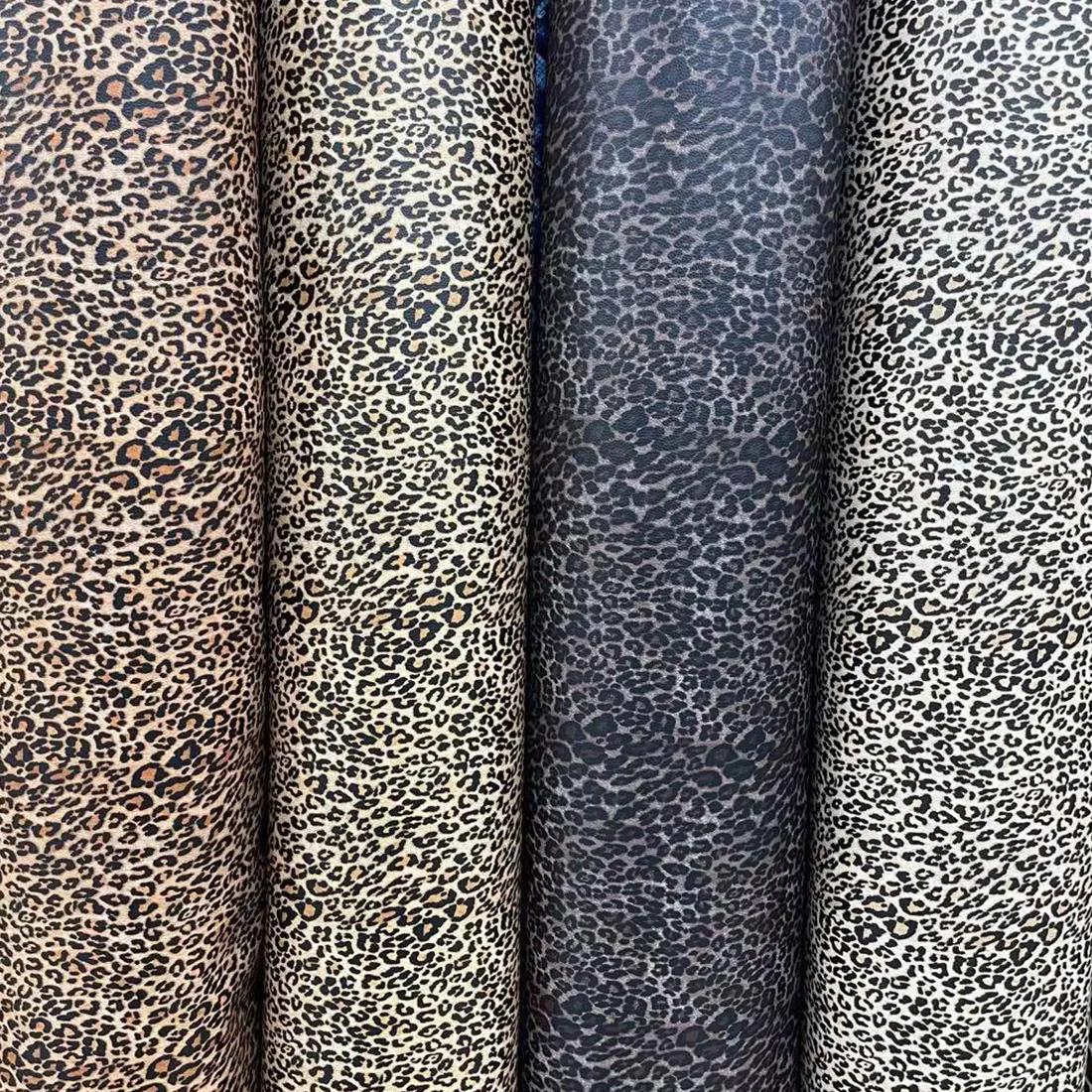 Nuovi prodotti materiali speciali stampa animale leopardata basic style pelle PVC per scarpe borse