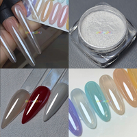 Superhelles Klares Chrom-Plattierungs-Pigment Feines Blitz-Mondlicht Magisches Spiegelpulver Klarer Nagellack