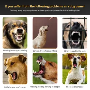 Intelligentes automatisches Anti-Barking-Hunde halsband HD-Digital anzeige IP67 Wasserdichtes Halsband für wiederauf ladbare <span class=keywords><strong>Bark</strong></span> Stopper für Hunde Stop Barking - Product Image 3