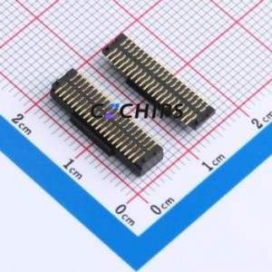 XDBM/F-0840-2*20PIN Board-to-Board & Backplane Connector SMD,P=0.8mm Connector 40P 0.8mm Vertical Mount 2 - Product Image 2