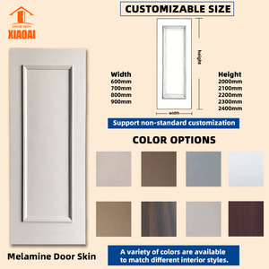 <span class=keywords><strong>Porte</strong></span> intérieure en bois traditionnelle, construction en panneaux de mélamine, finition imperméable, ouverture latérale pour une utilisation multi-chambres, garantie de 3 ans - Product Image 2