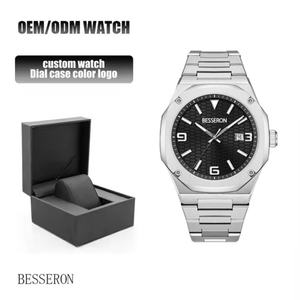 Besseron OEM&ODM 2026 New Wholesale Solid Stainless Steel Business Gift <b>Men</b> <b>Watches</b> - Product Image 4