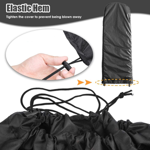 Housse de protection pliable pour échelle, anti-poussière, imperméable, avec cordon de serrage, pour échelle à marches, patio, jardin, extérieur, sac de rangement domestique - Product Image 6
