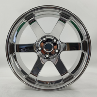 Jantes chromées polies Volk Racing Te37 forgées 5x114.3 5x120 17 18 19 20 21 pouces pour BMW Honda Accord Toyota Jdm