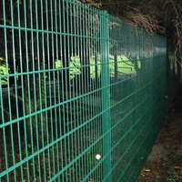 Acier galvanisé de style allemand 8/6/8 Double treillis métallique Panneaux de clôture de sécurité en métal incurvé Ferme Sport Jardins Treillis Chimique