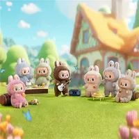 Vente en gros Nouveau POP Mart 100% Original Avoir un ensemble Série Boîte Macron V2 Labubu Boîte Aveugle Action Figure Jouets
