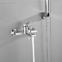 Ensemble de robinetterie de douche murale en laiton populaire avec douchette à main et kits de pommeaux de douche pour salle de bain
