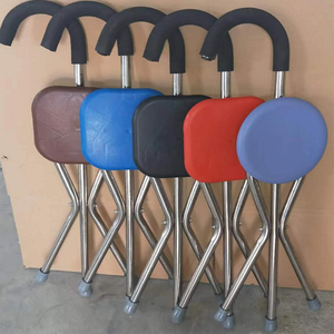 2023 뜨거운 판매 앉아서 휴식 접이식 노인 목발 의자 - Product Image 4