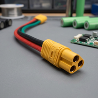 Connecteur de batterie XT60, câble en silicone haute flexibilité, longueur personnalisée, cordon d'extension d'alimentation pour la charge solaire