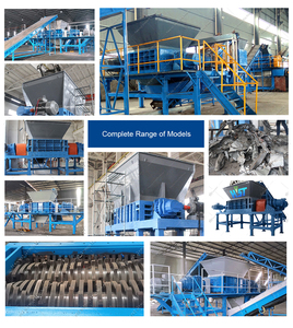 Broyeur industriel entièrement automatique pour déchets solides, plastique, métal, broyeur de fibres de bois, broyeur à <span class=keywords><strong>2</strong></span> arbres - Product Image 4