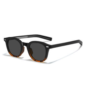 Lunettes de soleil vintage TR90 pour hommes et femmes, lunettes de soleil carrées polarisées de haute qualité avec logo personnalisé, vente en gros d'usine - Product Image 2