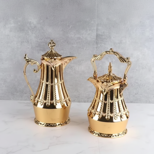 Metal Dallah Arabic Design Handmade Wholesale Coffee Pot Stylish Designer Turkish Pots High Selling Affordable Price - Product Image 1