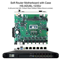 Placa Base Core I5-1235U con Carcasa para Servidor de Firewall, Router, Gateway, Compatible con DDR4, Máximo 32GB de RAM, Puertos LAN de 2.5Gbps
