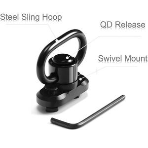 Anneau de sangle tactique CN National Standard en alliage d'aluminium boucle à dégagement rapide pour accessoire de chasse de tir simulé - Product Image 2