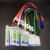 Porte-carte d'identité personnalisé en plastique rigide, porte-carte d'identité en PVC souple, porte-carte d'identité transparent avec différentes tailles