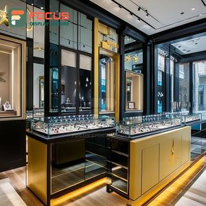 Fabricant de comptoirs de présentation de bijoux modernes sur mesure, vitrine de magasin de marque avec cadre en bois - Product Image 4