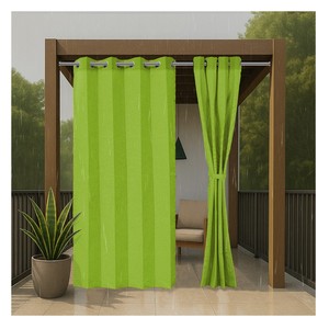 Rideaux d'extérieur imperméables de qualité supérieure vert lime, style frais et vibrant pour les patios, les balcons et les espaces de jardin - Product Image 1