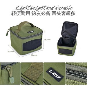 Sac de pêche portable Cube, vert armée, résistant aux éclaboussures, avec poignée supérieure, multi-usages, pour ranger les accessoires de pêche - Product Image 4
