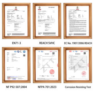 बाहरी तंबू मार्की और संरचना झिल्ली फिल्म निर्माण के लिए प्रीमियम 650gsm. - Product Image 6