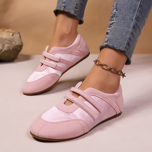 Scarpe da Donna alla Moda Rosa Chiaro con Doppio Velcro, <span class=keywords><strong>Ballerine</strong></span> Mary Jane, Scarpe Casual Basse per Ragazze - Product Image 3