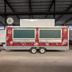 Camion de nourriture portable personnalisé entièrement équipé réfrigérateur mobile fourgonnette de restauration remorque de magasin chariot de restauration rapide camion de remorque de café mobile - Product Image 2