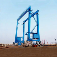 Fabricant de transpalette à portique de 40 tonnes, grue à portique à pneus en caoutchouc de 45 tonnes, prix de la grue RTG de 50 tonnes
