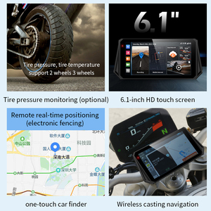 Xe Máy Navigation 6.1 Màn hình máy nghe nhạc cho Carplay/Android tự động không dây phản ánh hệ thống Linux định vị từ xa 5GWiFi Máy nghe nhạc - Product Image 3