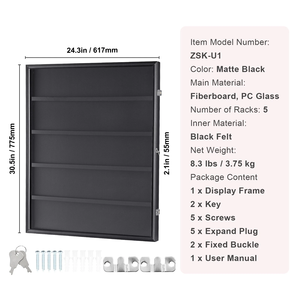 Étui de présentation <span class=keywords><strong>pour</strong></span> 35 cartes sportives classées, 24,3x30,5x2,1 cm, <span class=keywords><strong>en</strong></span> acrylique transparent, vitrine portable - Product Image 6
