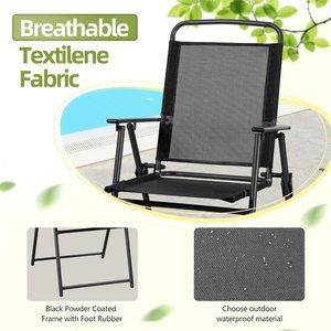 <span class=keywords><strong>Set</strong></span> da Pranzo Pieghevole da Esterno a 6 Pezzi, Piccolo <span class=keywords><strong>Set</strong></span> Tavolo <span class=keywords><strong>e</strong></span> Sedie in Metallo per Giardino, Terrazza, Cortile con Ombrellone - Product Image 5