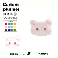 Dompet Koin Beruang Lucu Custom, Bulu Pendek dengan Hiasan Pita, Dompet Kawaii untuk Anak Perempuan, Penggunaan Sehari-hari, Hadiah, Grosir