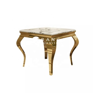 Bàn Cạnh Giường Ngủ Phòng Ngủ Hiện Đại Châu Âu Bán Sỉ Bàn Cạnh Giường Vuông Nhỏ Bằng Đá Cẩm Thạch Cho Phòng Khách - Product Image 1