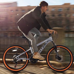 Vélo de montagne en alliage d'aluminium 21 vitesses, 26 pouces, frein à disque, suspension, MTB, argent, en stock aux États-Unis et en Europe, prix abordable - Product Image 6