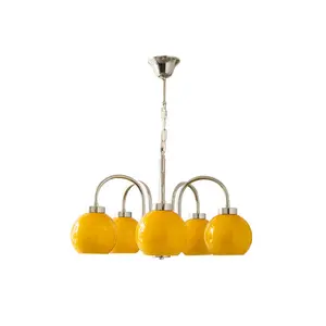 Nordique Moderne Suspension Chambre Lustre Cuisine Salon Maison Salon Moyen Âge Led Pendentif Lumières