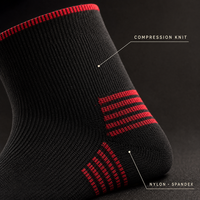 Chaussettes de compression de course à pied de niveau sportif 15-20 mmHg, légères, design simple personnalisé, différentes tailles