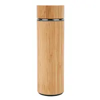 Botella de vacío de Color bambú, 500ml, sin BPA, ecológica