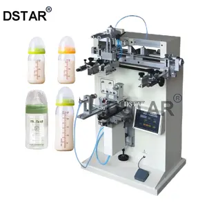 Pneumatic 1 Color Silk Screen Printing Machine for PPSU/PES/PP Baby Feeder Bottle Screen Printing Equipment for Sale