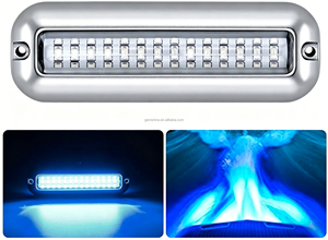 Lampe LED sous-<span class=keywords><strong>marine</strong></span> étanche IP68 en acier inoxydable haute puissance à changement de couleur 24-39 LED, accessoires marins - Product Image 4