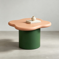 Table basse style nuage pour petit appartement, luxe léger, moderne, pour salon, table d'appoint, table à café combinée
