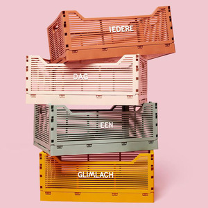 Складной пластиковый ящик для дома, кухни, спальни, корзины квадратной формы для хранения, складная техника для литья под давлением - Product Image 5