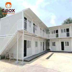Cbox, bâtiments de dortoir modernes mobiles et détachables à deux étages, logements d'hébergement d'urgence, maison préfabriquée en conteneur à structure modulaire - Product Image 3