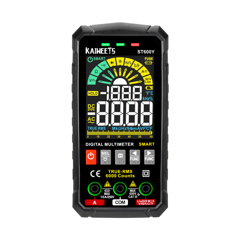 New AC DC Current Voltage Digital Meter Brand Kaiweets ST600Y Digital Smart Multimeter Factory OEM ODM Multimeter