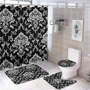 Blue Framed Seal Pups Polyester Shower <b>Curtain</b> <b>Bathroom</b> <b>Curtain</b> Digital Print Custom Print Waterproof Bulk Wholesale Modern - Product Image 3
