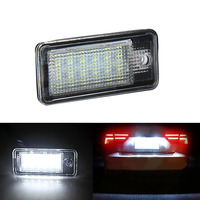 2PCS 18 LED Auto Canbus Car LED numéro de plaque d'immatriculation 12V pour Audi A3 A4 A6 A8 B6 B7 Q7