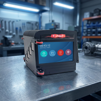 Impresora de Etiquetas de Inyección de Tinta Portátil de 100 mm con Pantalla Táctil, Semiautomática, a Batería, para Codificación de Letras Grandes en Tarjetas y Materiales Flexibles