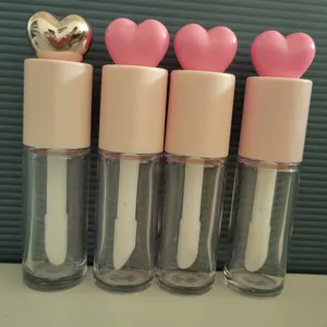 10 ml óleo tubos recipientes personalizados lipgloss garrafas com aplicador varinha grossa para Dia dos Namorados