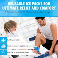 Compresses réutilisables en gel doux chaudes et froides pour soulager les blessures, apaisantes, pour les blessures légères, compresses de glace 27*13cm